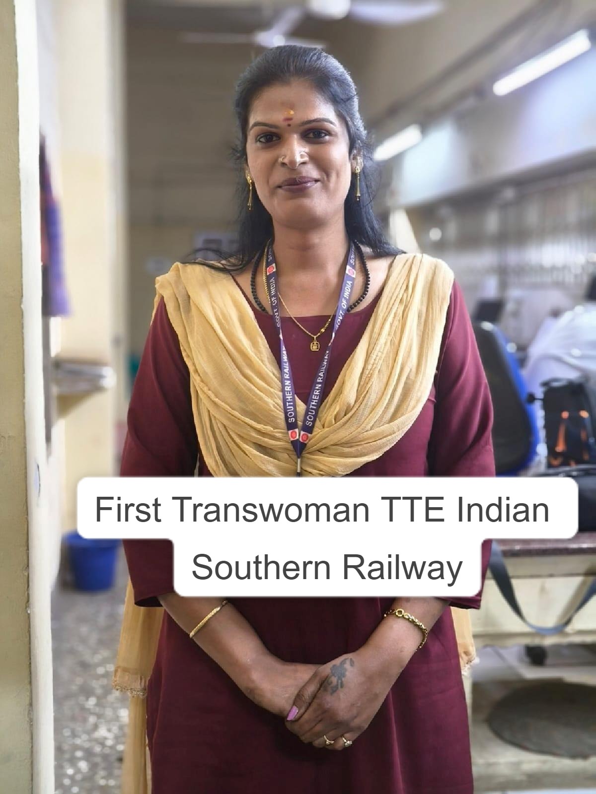 Congrats To India, to give 1st opportunity for Transwomen became TTE